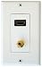  : HDMI/COAX WALL PLATE-WHTE