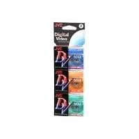 JVC MDV60KL3P 60 Mins Digital Video Cassette (3-Pack) by 