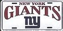 New York Giants License Plate
