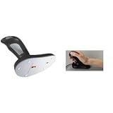 Optical Ergonomic Trackball Large Mouse, Three-Button, Programmable, Graphite