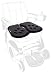 Gel Seat Cushion Pressure Reducing Ergonomic Wheelchair Cushion