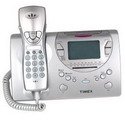 Timex T-489S Talking Caller ID Clock Radio Phone (Silver) by Timex