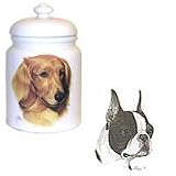Boston Terrier Cookie Jar, Porcelain by Rosalinde (10' X 7')