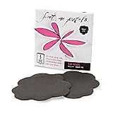 Foot Petals Tip Toes Cushions, Pair BLACK IRIS