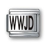 Body Candy Italian Charms Laser WWJD No 1