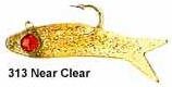 D.O.A. FBB4D-313 Deep Bait Buster Deep Runner -- Near Clear/Gold Glitter 4