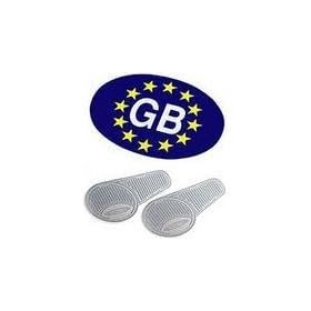 Gb euro sticker + Headlamp beam deflectors converters..
