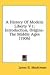 Books : A History Of Modern Liberty V1: Introduction, Origins-The Middle Ages (1906)