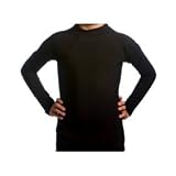 Kid's UV Rash Guard Shirt - Long Sleeved Black