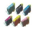 6-pack Bci-3e (3b,1c,1m,1y) Canon Compatible Ink Cartridges Bci-3ebk Bci-3ec Bci-3em Bci-3ey for Canon