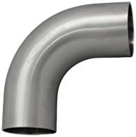 Trynox SMS Sanitary Stainless Steel 304 2.5" 90 Degree Welding Long Elbow Sanitary Fitting