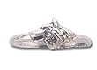 Solid Sterling Silver Wolf Light Ring