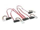 Dun Cheng - Serial Attached SCSI (SAS) internal cable - 4-Lane - 32 pin 4i MultiLane - 4 pin internal power, 29 pin internal SAS (SFF-8482) - 3.3 ft