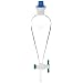 Chemglass CG-1747-04 Glass Squibb Style Separatory Funnel, with 4mm PTFE Stopcock, 250mL Capacity