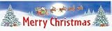 BANNER MERRY CHRISTMAS 45 X 12
