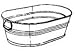 Oval Washtub, 5.6 Gal