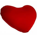 Heart Shaped Microbead Cushie Pillow -Red
