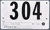 Economy Race Numbers with Stub