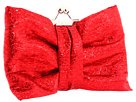 Betsey Johnson Evening Leopard Tin Clutch Clutch Handbags - Red