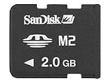 SanDisk - Flash memory card ( M2 to Memory Stick Duo adapter included ) - 2 GB - Memory Stick Micro (M2)