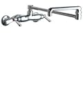 Tools & Hardware : Chicago Faucets 445-DJ18CP Kitchen Sink Faucet with Adjustable 4"-8 3/8" Centers , Polished Chrome