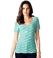 Per Una Ripple Striped T-Shirt