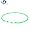 Phiten Titanium Optic Green Necklace - 18 inches