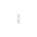 Lucite Nose Retainer 18G (1mm) 1/4 (6mm) Long UV Clear