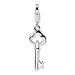 New Amore La Vita Sterling Silver Skeleton Key Charm with Lobster Clasp