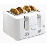 Hinari Lifestyle CW486TT 4 Slot 4 Slice Coolwall Family Size Toaster - White