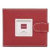 Swing Mini Piping Bound Photo Album, holds 24 2 x 3 Photos 1-up, Sport Red.