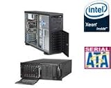 Supermicro Dual Core Xeon 4U/Tower Hot Swap SATA RAID Server - Triple Power Supply / Intel Xeon 3.8GHz, 1GB DDR2 ECC/REG, 250GB HD x 2 by ANTOnline