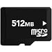 Micro SD / Transflash Memory Card with Adapter, 512MB