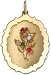 Tree of Life in Oval Shadow Box, 14K Gold Charm