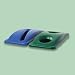 Slim Jim Paper Recycling Top 20 3/8 x 11 3/8 x 2 3/4 Dark Blue