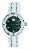 Oniss ON8015-LDD Green Women's Diamond White Ceramic Watch