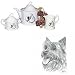 Australian Terrier Tea Set, Porcelain by Rosalinde
