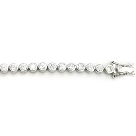 Sterling Silver CZ Cubic Zirconia Tennis Bracelet by A Great Jewelry Co.