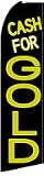 Cash for Gold Feather Banner Flag (11.5 x 3 Feet)