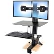 Ergotron 33-349-200 WorkFit-S Dual with Worksurface+
