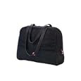 Sumo 15.4 inch Womens Laptop Purse - Black with Pink Stitching'