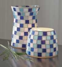 Mackinac Mosic Hurricane & Votive Holder