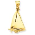 14k Sailboat Charm