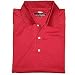 Greg Norman Men's Performance Polo with Shark logo, Cardinal (Size  - L)