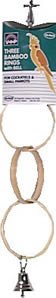 Vo-Toys Bamboo Three Ring Bird Toy