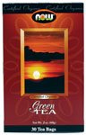 Green Tea Plain Organic by NOW Foods - Natural Foods (30 Bags)