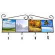 Custom Photo Coat Rack - Customize This Metal Coat Rack With 4 Of Your Favorite Photos