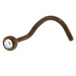Grade 23 Titanium Bronze Crystalline Gem Nose Ring