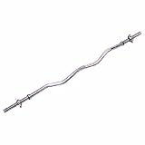 Threaded Solid Chromed E-Z Curl Bar