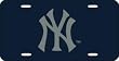 New York Yankees Laser Cut Blue License Plate - SET OF 6 - Sports Merchandise
